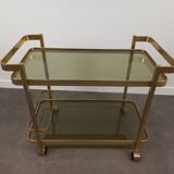 Desserte bar à roulettes années 80