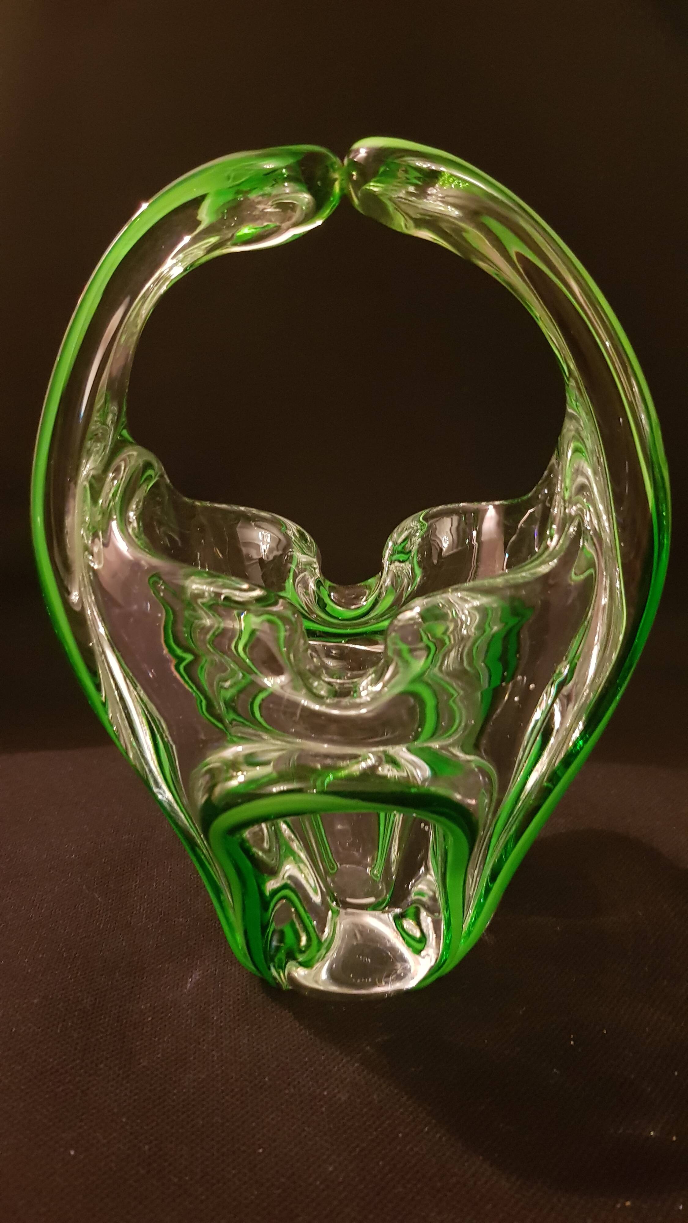 Crystal ashtray bowl in Murano style