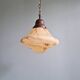 Art Deco suspension in marbled opaline, Scailmont (Belgium), 1920-30