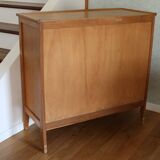 Chest of drawers with 4 drawers, light oak, 1960s