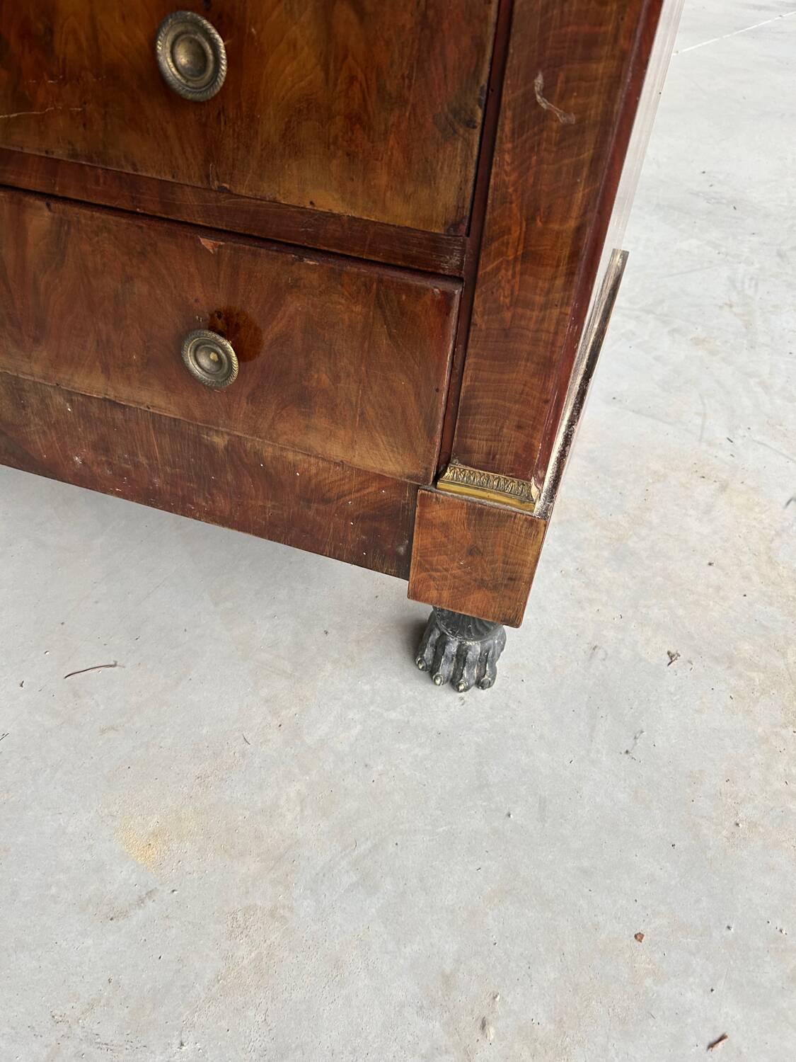 Empire style chest of drawers