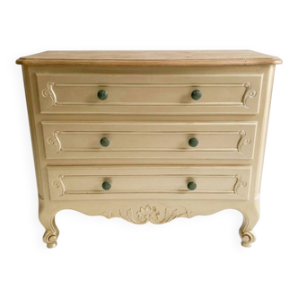 Vintage commode relooked in gold - 1950s