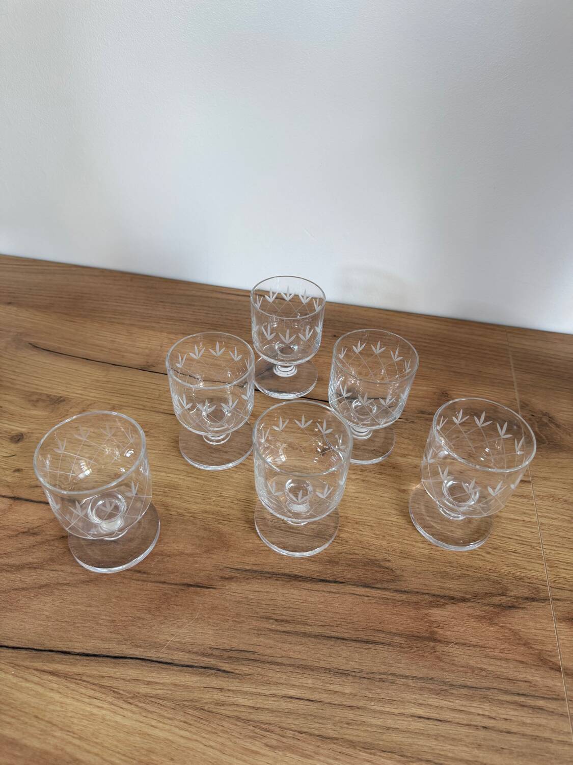 Vintage liqueur glasses