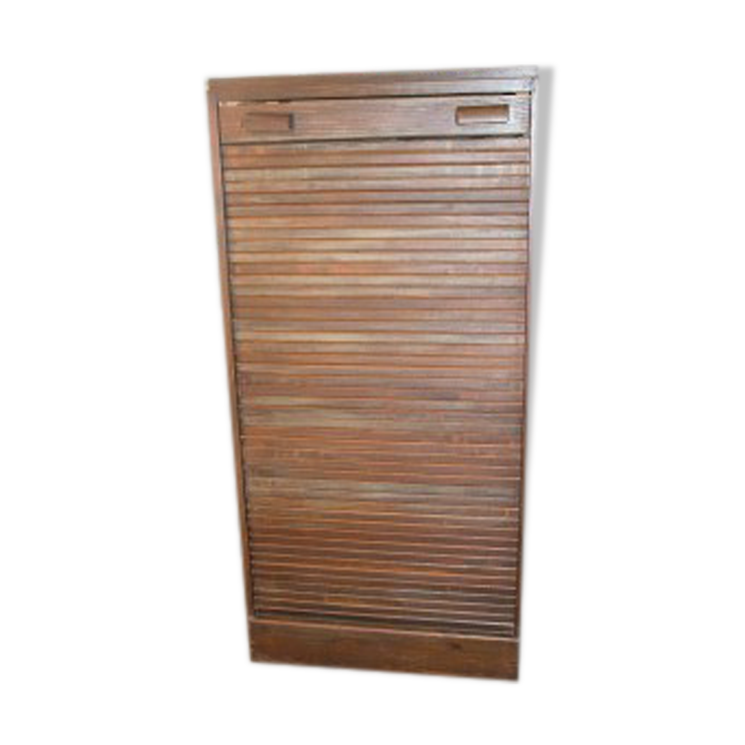 Vintage wooden roller shutter cabinets