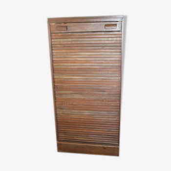 Vintage wooden roller shutter cabinets