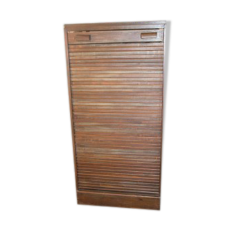 Vintage wooden roller shutter cabinets