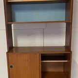 Vintage bookcase with compass feet from the 60s