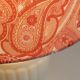 Lot de 2 lampes de chevet en céramique avec abat-jour à motif cachemire.