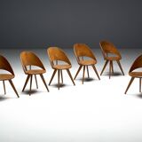 Chaises de salle à manger en contreplaqué, Italie, années 1950