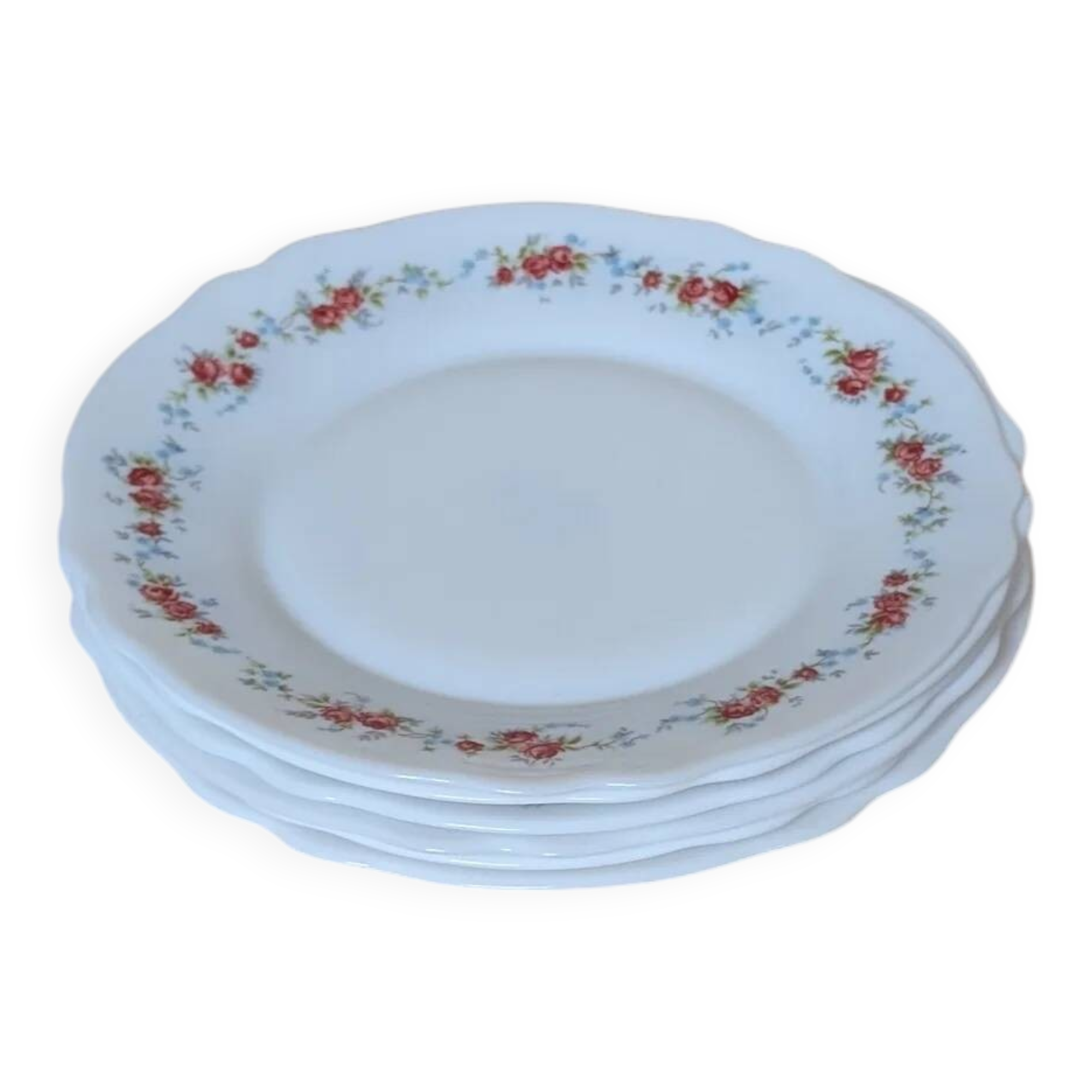6 assiettes à dessert