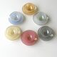 Iridescent Opaline Coffee Service Color – 6 Cups and 6 Under Cups Mod. Harlequin
