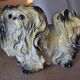 Ceramic dog sculpture from the 1940s-50s.