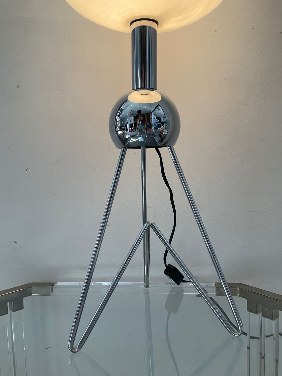 Space Age saucer lamp from the 70s