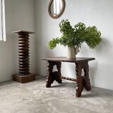 50s Brutalist Oak Coffee Table
