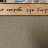 Oil painting still life Franco Prayer (1924) 60x50 cm