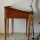 Old schoolboy walnut desk