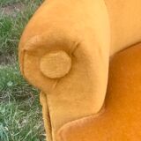 Vintage velvet bench