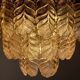 Lustre "Leaves" by Mazzega glass from Murano, Italy, 1970