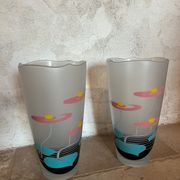 Grande paire de vases vintage 1970