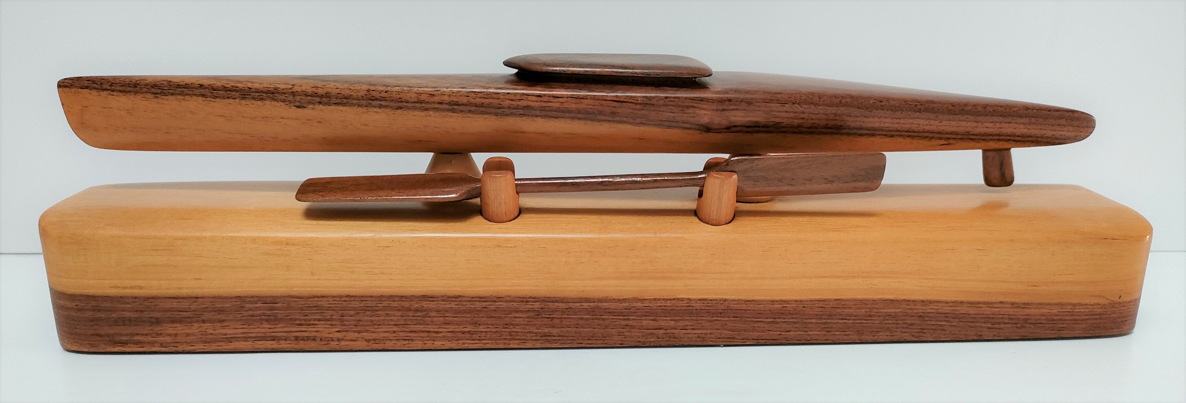 Kayak scale model violet wood