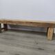 Banc en bois brut ancien