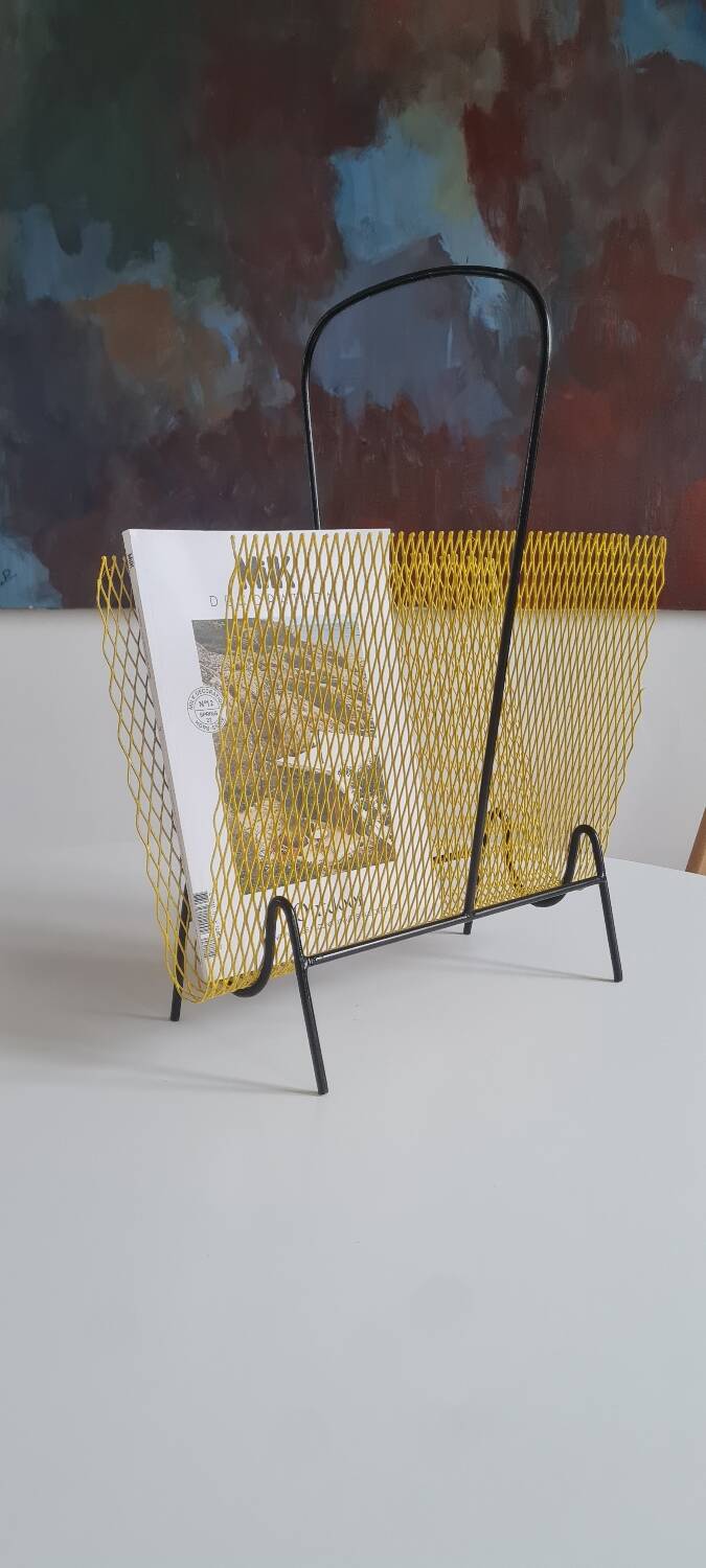 60s metal magazine rack