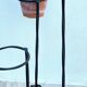 Vintage geometric steel plant holder