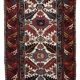 Tapis couloir antique fait main du Nord-Ouest persan 4' x 14,3' (122 cm x 436 cm) années 1840 - 1B658