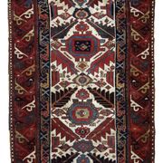 Handmade antique collectible Northwest Persian runner 4' x 14.3' (122cm x 436cm) 1840s - 1B658