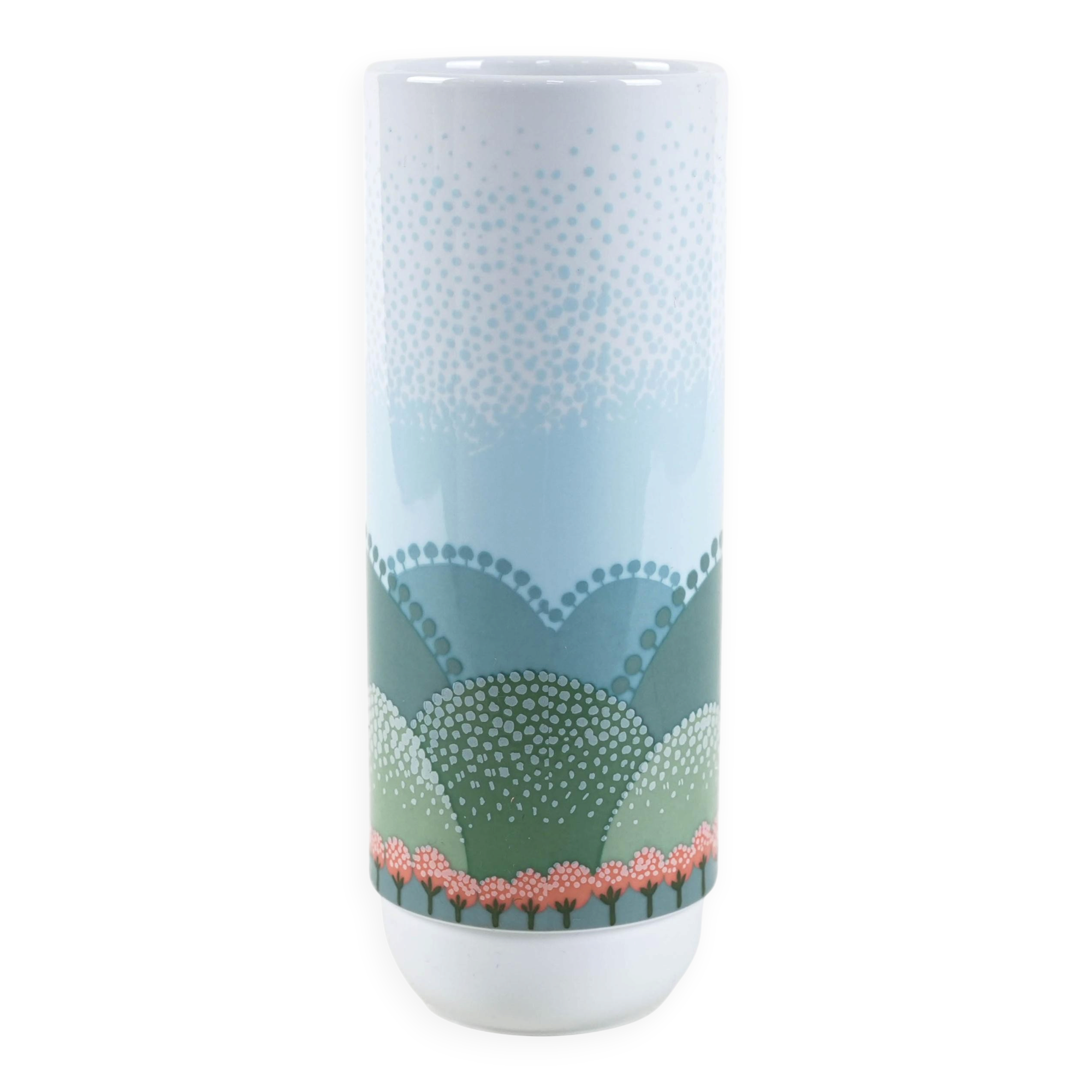 Porcelain vase, European design, 1970s, designers: A. Pozzi & I. Rabuzin, m