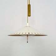 Unique Pendant Lamp with Counterweight by Vereinigte Werkstätten München