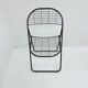 Niels Gammelgaard for Ikea grey wire metal folding chair, 1970s