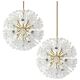 Brass chandelier with pendants Starburst by Emil Stejnar, Austria, 1960s