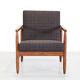 Fauteuil en chêne par Ejvind Johansson pour FDB Mobler, la chaise J65.