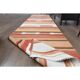 1970s Vintage Turkish Hand-Knotted Wool Cotton Orange Runner Rug 85389