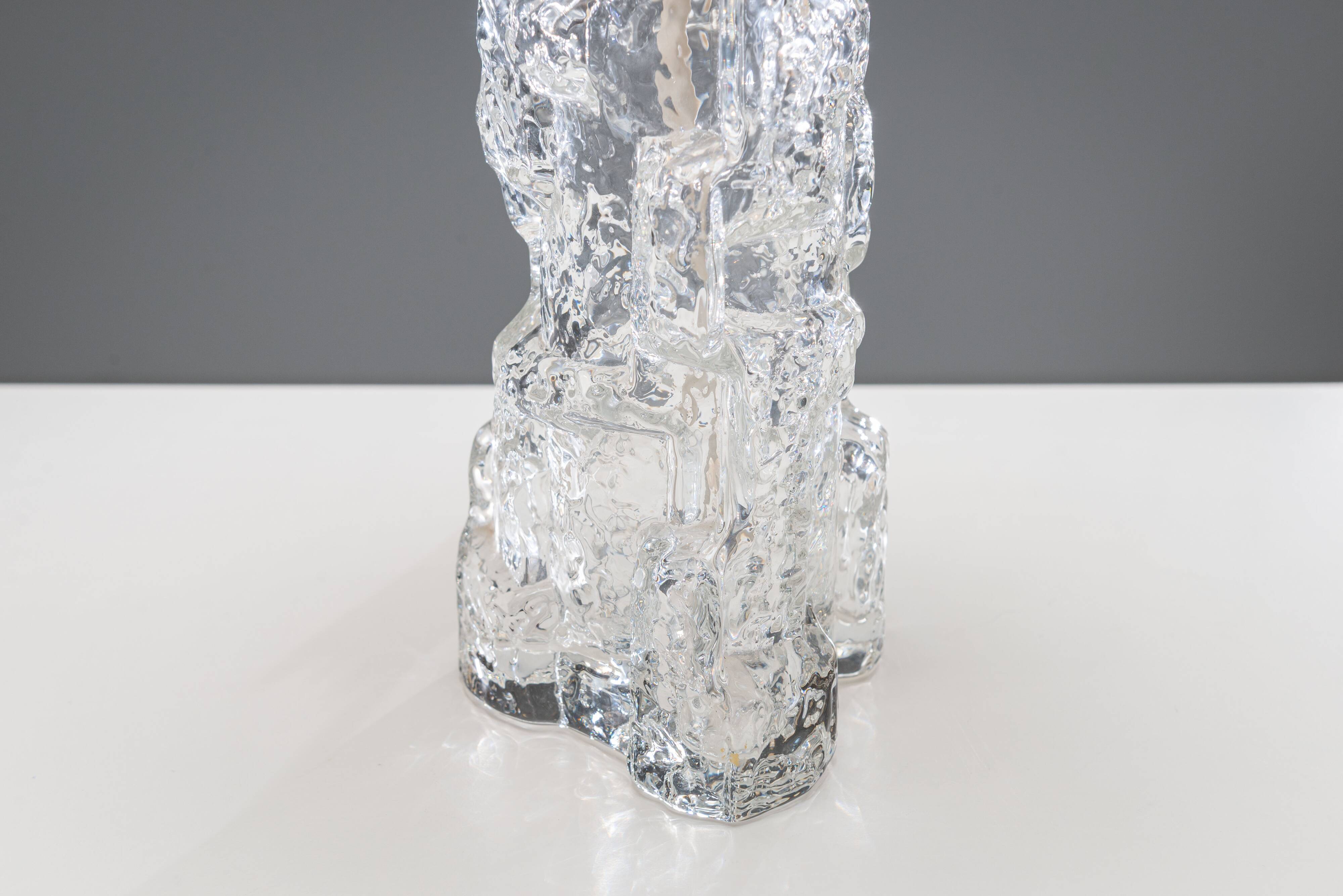 Reijmyre Glasbruk glass table lamp Sweden