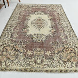 6x10 brown & beige classic antique rug, 192x299cm