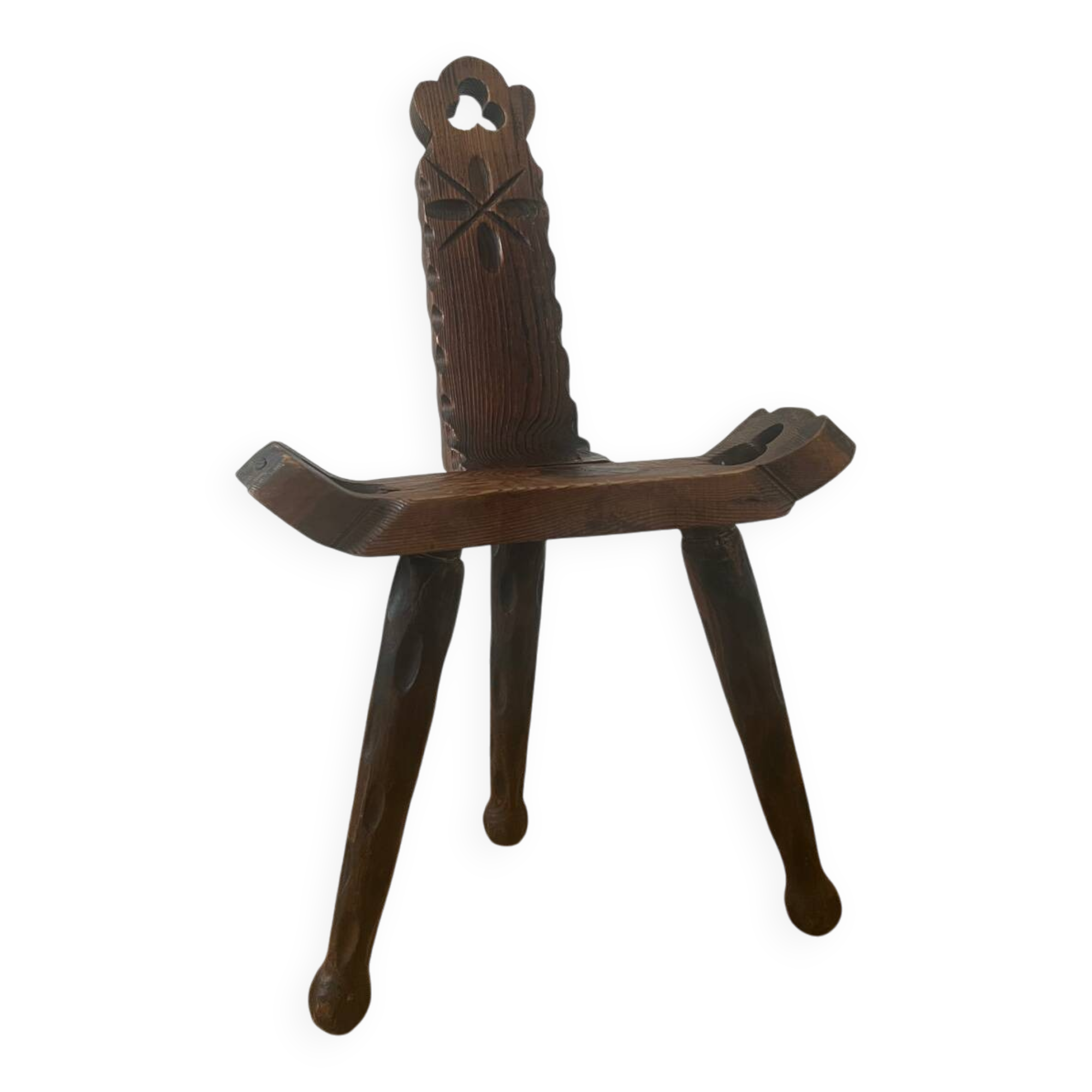 Brutalist tripod chair