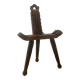 Brutalist tripod chair