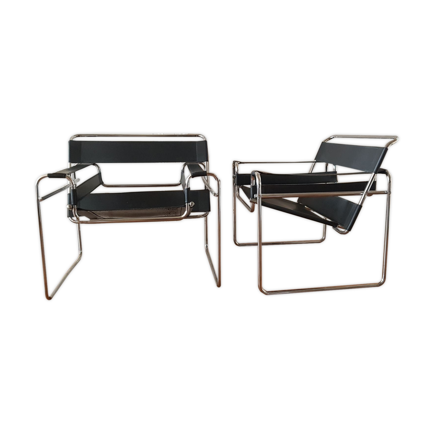 Wassili armchairs by Marcel Breuer