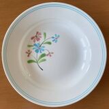 6 old earthenware soup plates from Salins-les-Bains (Jura)