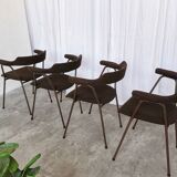 Mid-century modern dining armchairs - 70s niko kralj stol kamnik - set of 4