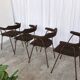 Mid-century modern dining armchairs - 70s niko kralj stol kamnik - set of 4