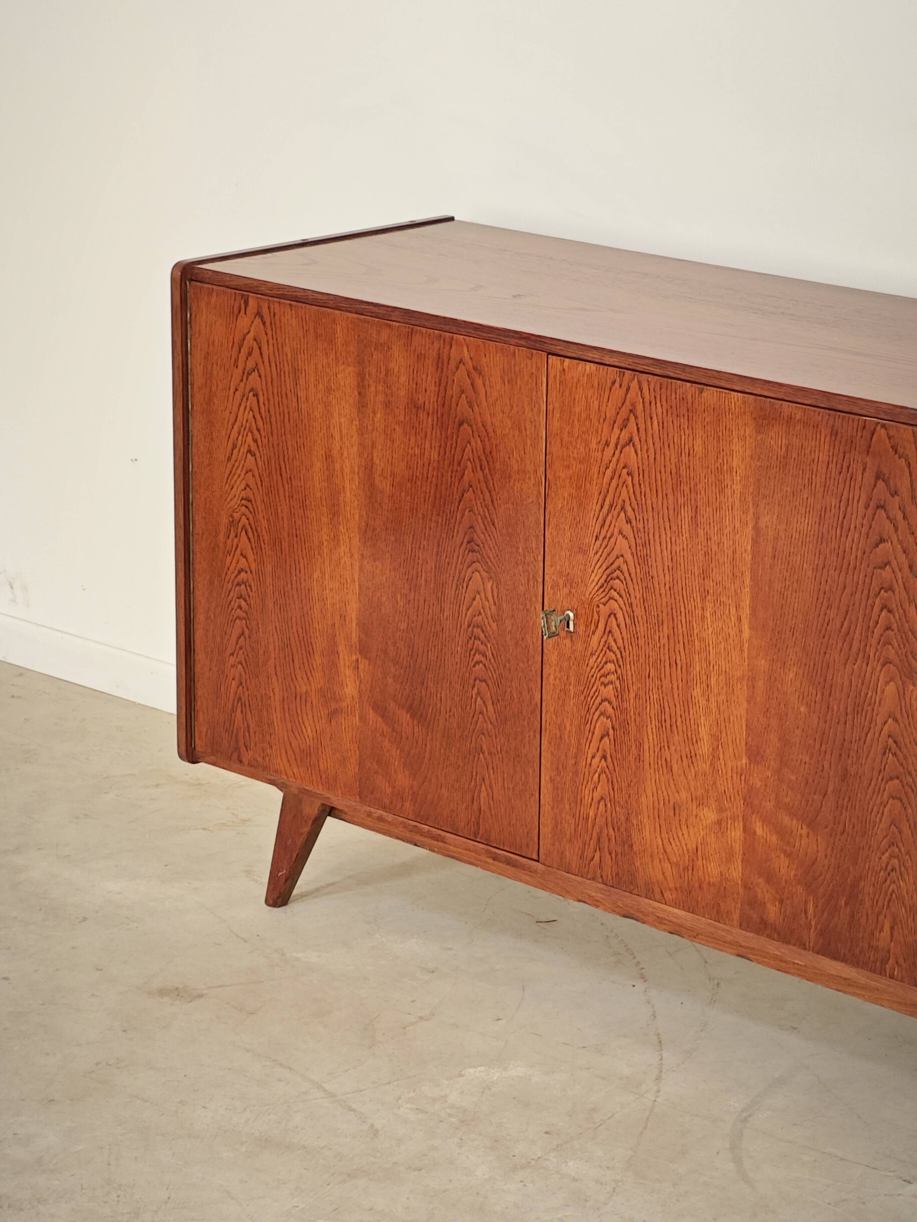 Black and white U 460 sideboard by Jiri Jiroutek for Interier Praha 1960