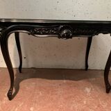 Louis XV style desk in black wood Napoleon III, XIX century