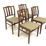 Set of 4 Scandinavian beech chairs, Sweden, 1960
