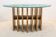 Table basse Heinz Lilienthal avec plateau en verre sculptural