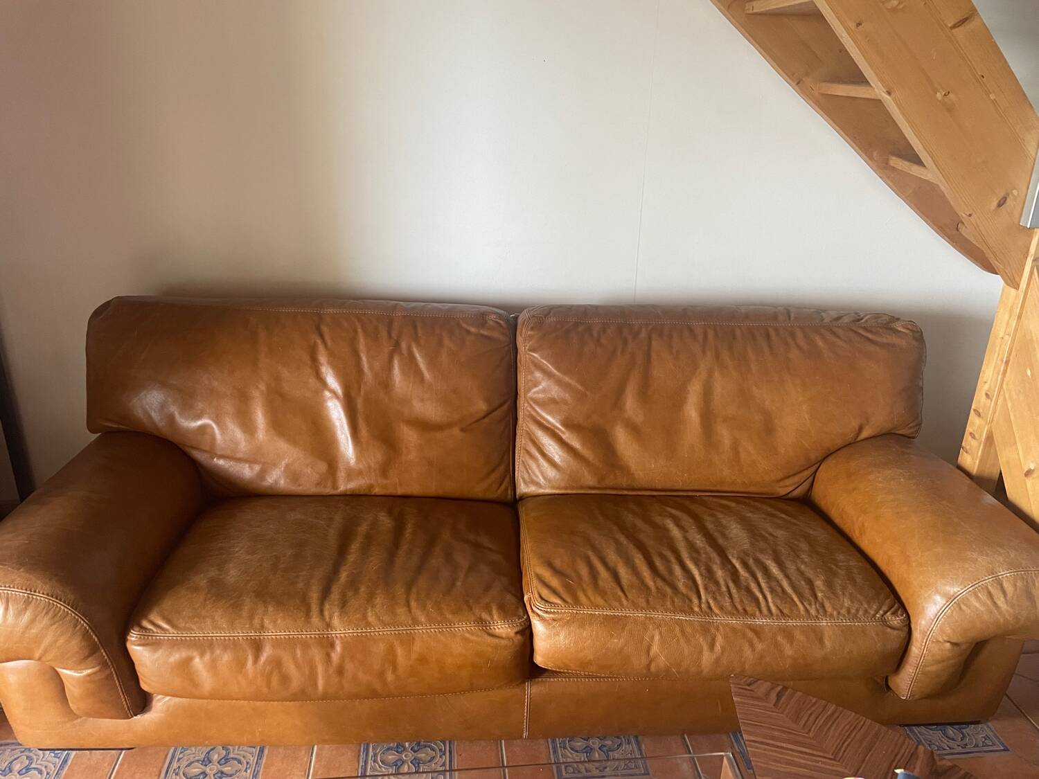 Roche Bobois leather sofa