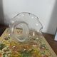 Antique tulip-shaped lampshade in transparent glass for wall lamp chandelier.