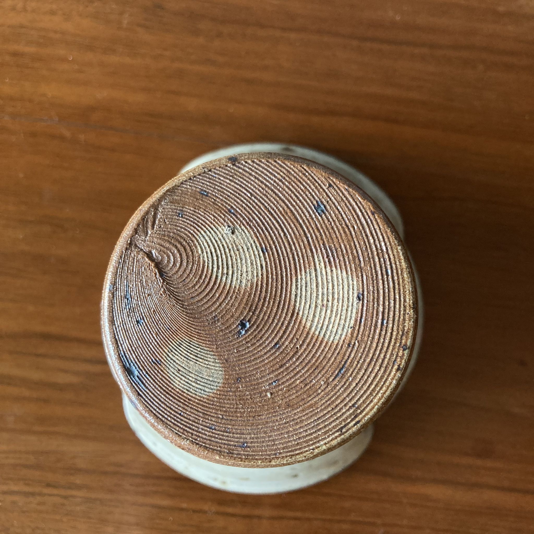 Japanese stone cup from la borne of the pedley-kepp workshop, 1970-1980